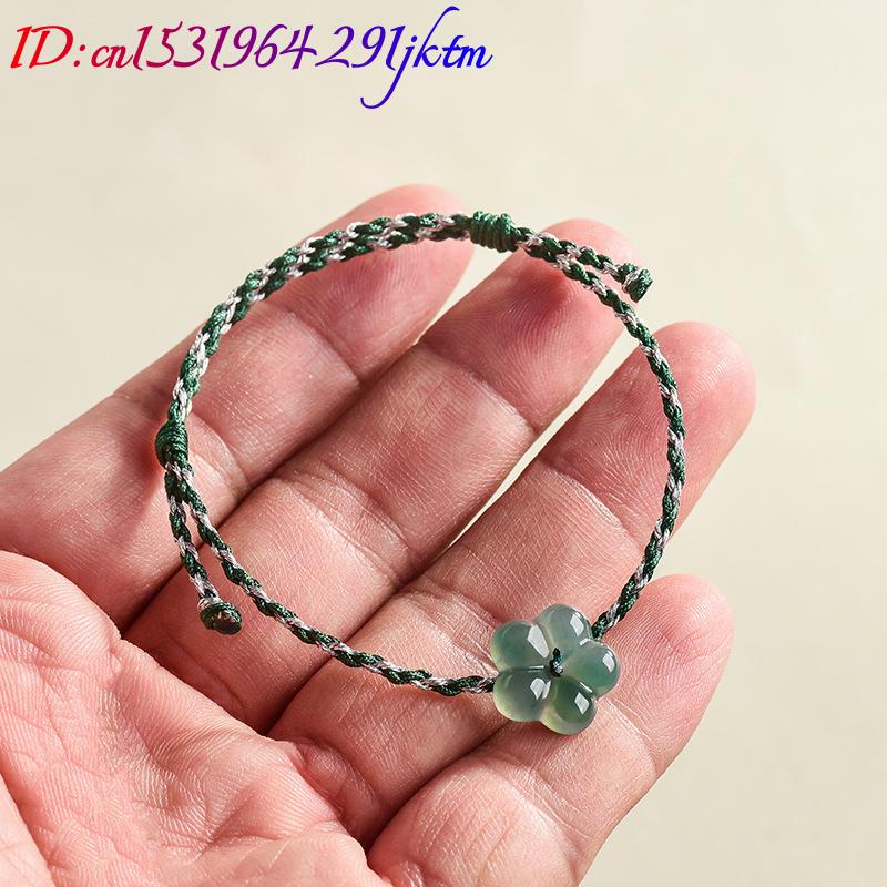버마산 경옥 꽃 팔찌 천연 옥 참 장식 패션 액세서리  - Women Accessories To Gift 리뷰 및 가격