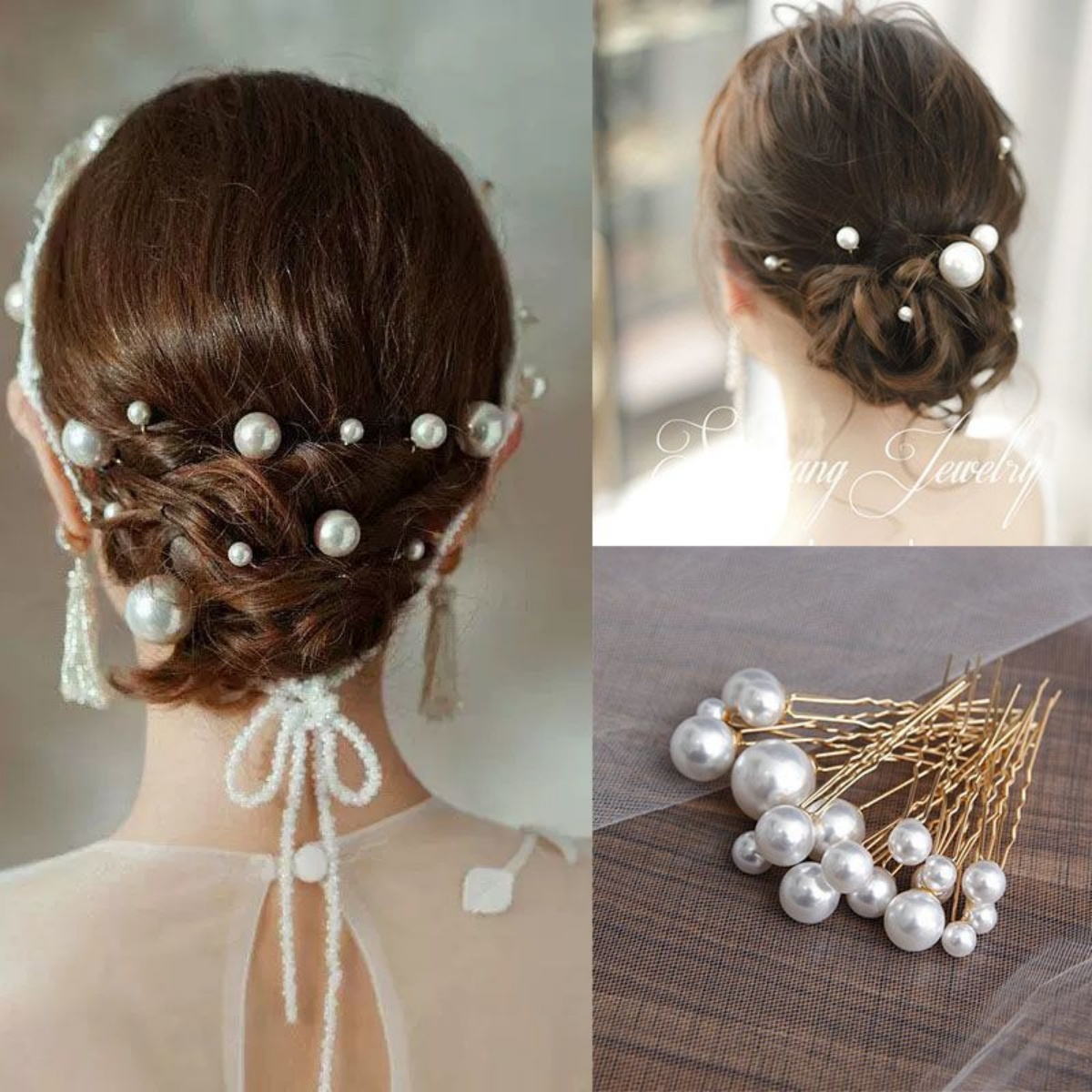 18pcs 신부 머리핀 U 자형 금속 머리핀 시뮬레이션 - Pearl Hair Pin 리뷰 및 가격