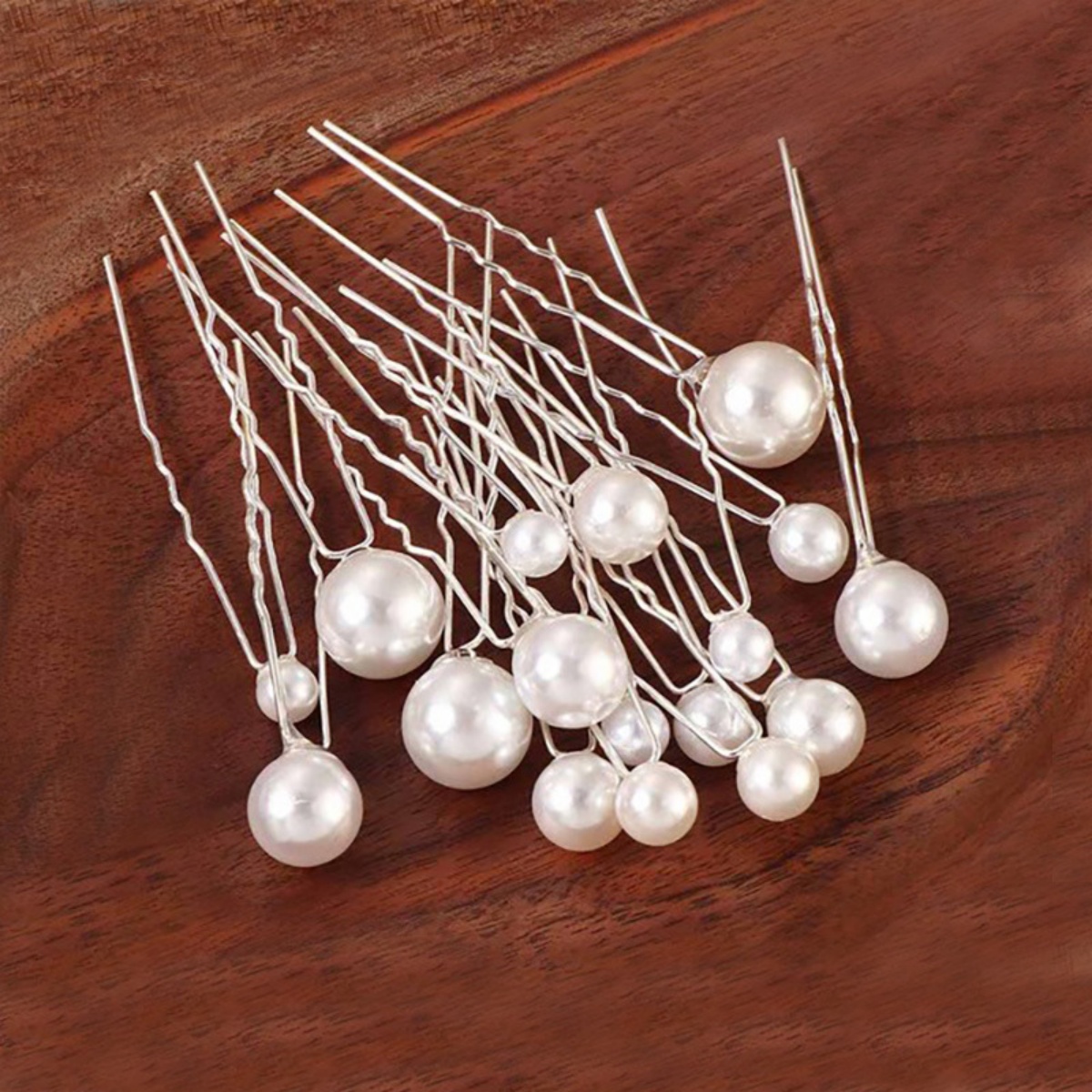 18pcs 신부 머리핀 U 자형 금속 머리핀 시뮬레이션 - Pearl Hair Pin 리뷰 및 가격
