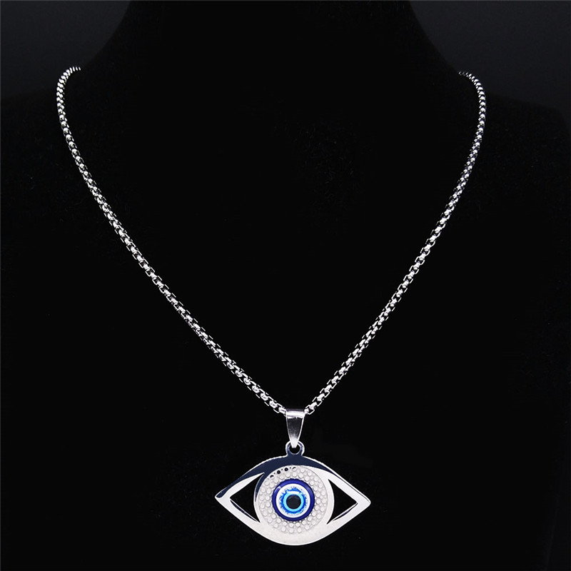 이슬람 하마사 푸른 눈 목걸이 스테인리스 스틸 터키 눈 - Evil Eye Bracelet 리뷰 및 가격