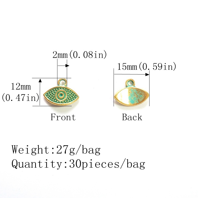 새로운 30pcs 이블 아이즈 레트로 파티나 도금 아연 - Evil Eye Bracelet 리뷰 및 가격