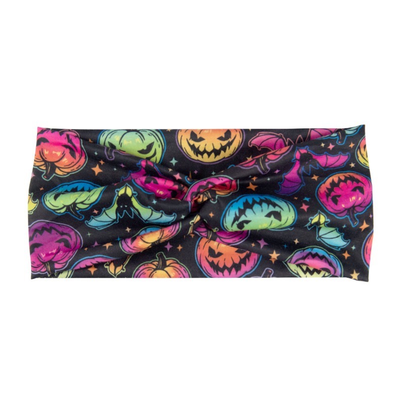 보헤미안 인쇄 해골 호박 Grimace 할로윈 넓은 머 - Women'S Running Accessories 리뷰 및 가격