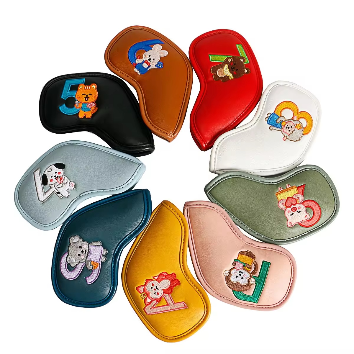 9Pcs 귀여운 만화 동물 골프 아이언 헤드 커버, P - Women Accessories To Gift 리뷰 및 가격