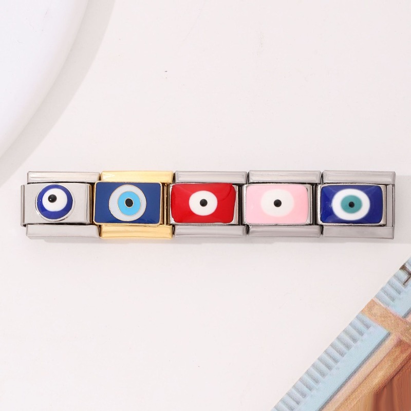 DIY 악마의 눈 ‌   스테인리스 스틸 탄성 모듈형  - Evil Eye Bracelet 리뷰 및 가격
