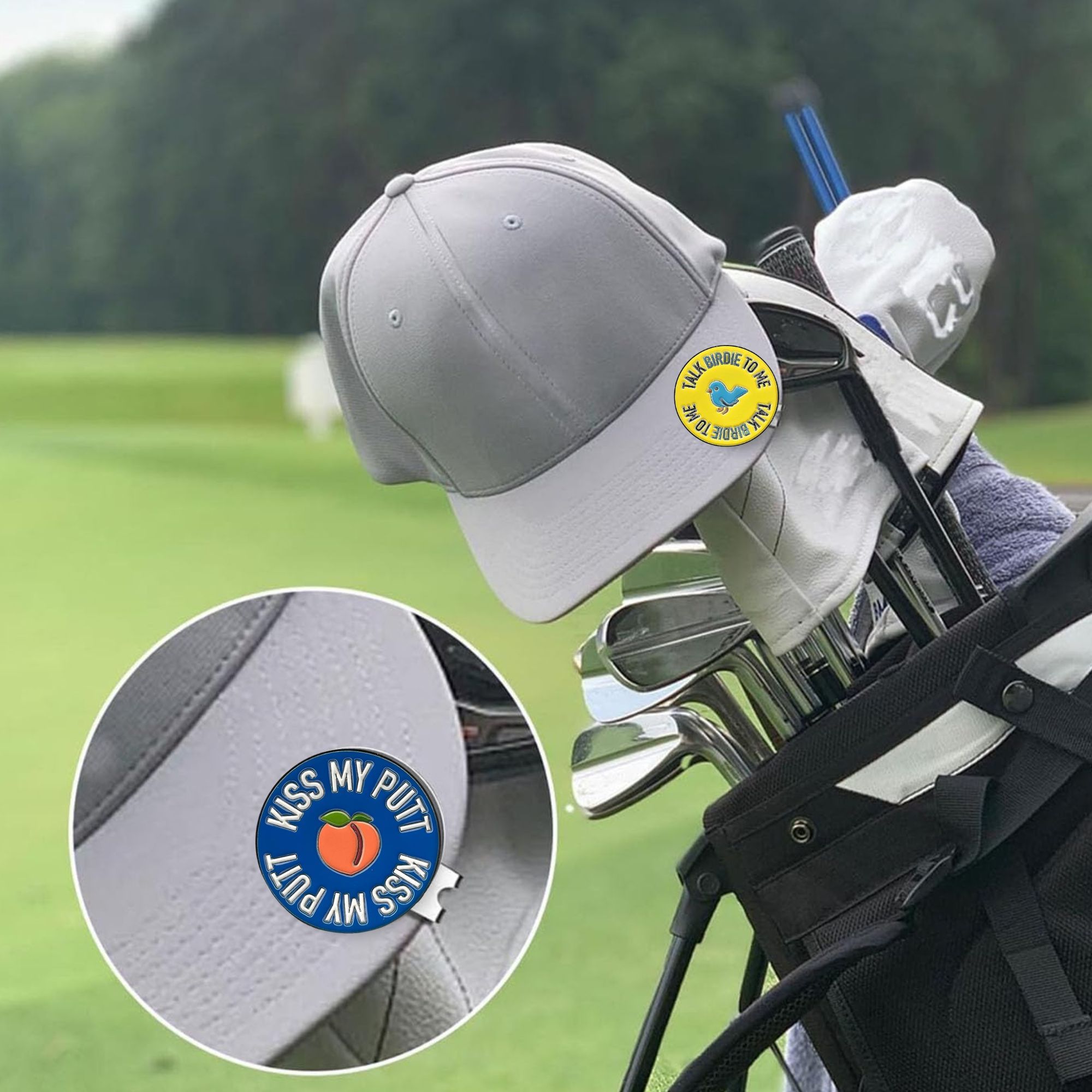 2개의 골프 마커, 토크 버디 투 미, 재미있는 이모티 - Women'S Golf Accessories 리뷰 및 가격