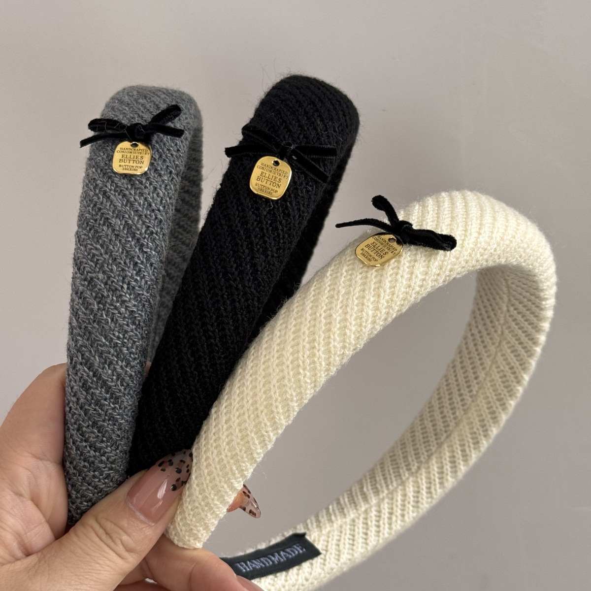 브랜드 뉴 젠틀 브라운 패브릭 머리띠 보우 하이 두개골 - Accessories Brand For Women 리뷰 및 가격