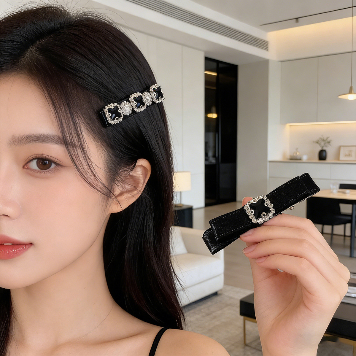 2/6 Pcs 여성용 헤어 클립 세트 한국식 리본 모양 - Accessories Brand For Women 리뷰 및 가격