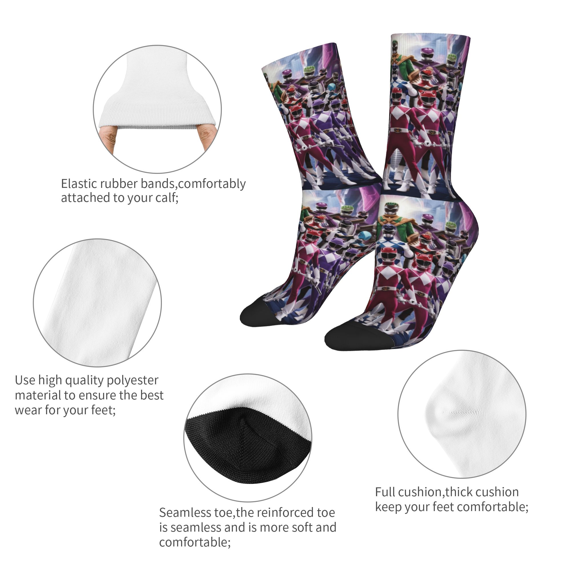 미친 디자인 파워 R-Ranger 90년대 농구 양말  - Women'S Accessories In The 90S 리뷰 및 가격