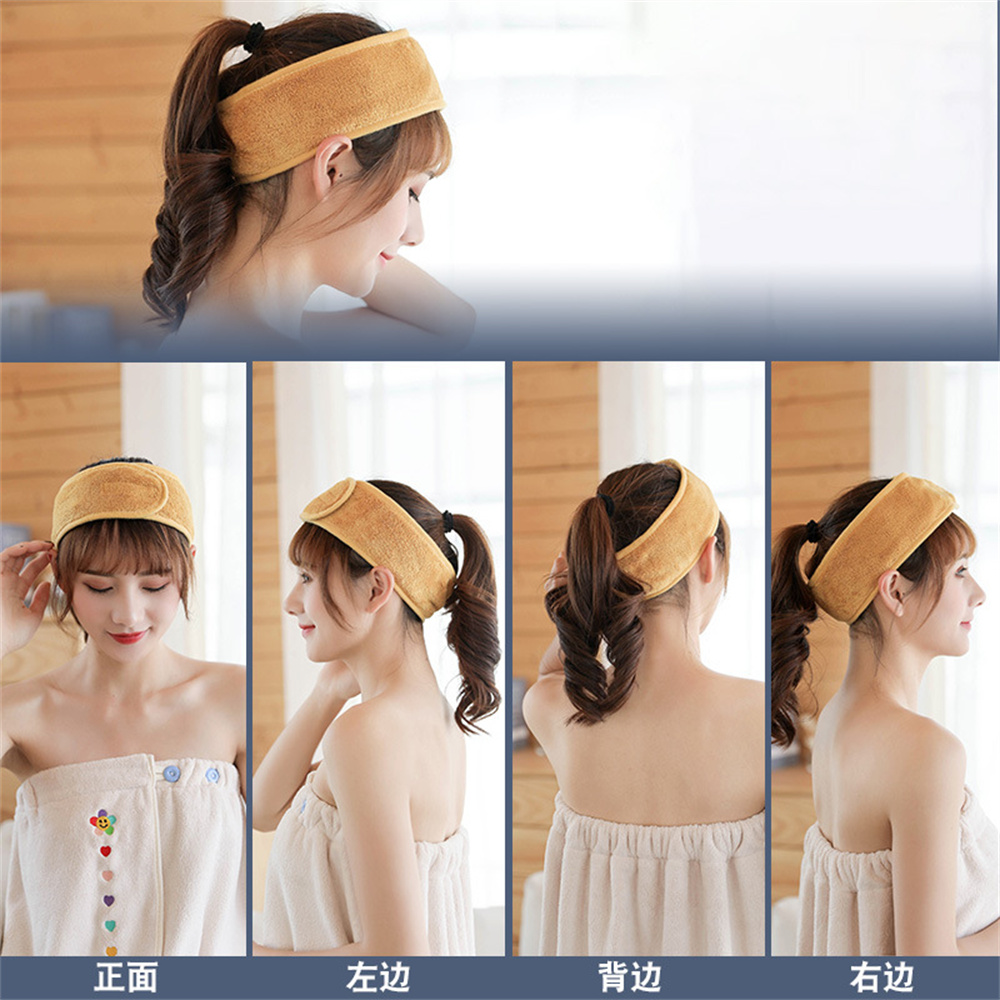 조정 가능한 와이드 헤어밴드, 요가 스파 목욕 샤워,  - Women'S Vanity Accessories 리뷰 및 가격