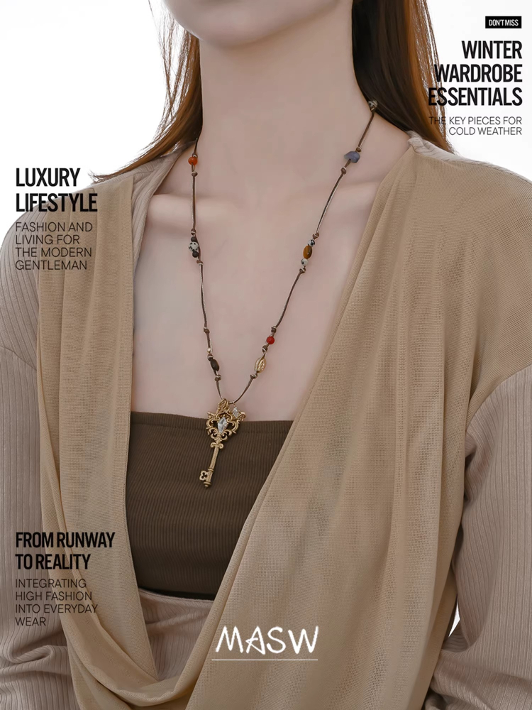 MASW 오리지널 디자인 빈티지 스타일 키 목걸이 여성 - Women'S Accessories Trends 2026 리뷰 및 가격