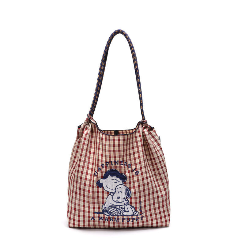 스누피 공동 브랜드 자수 나일론 토트 대용량 여성 숄더 - Accessories Brand For Women 리뷰 및 가격