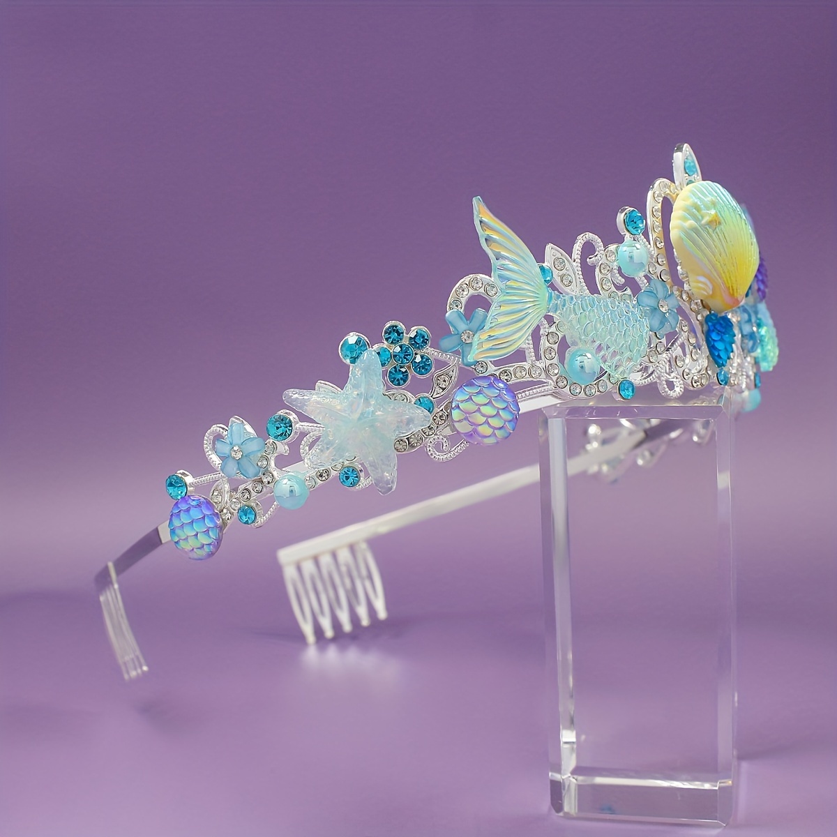 2025년 신상 인어 머리빗 왕관 오션 시리즈 합금 왕 - Women Accessories To Gift 리뷰 및 가격